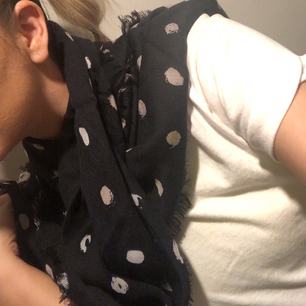 Aritzia Wilfred Polka Dot Scarf NWT